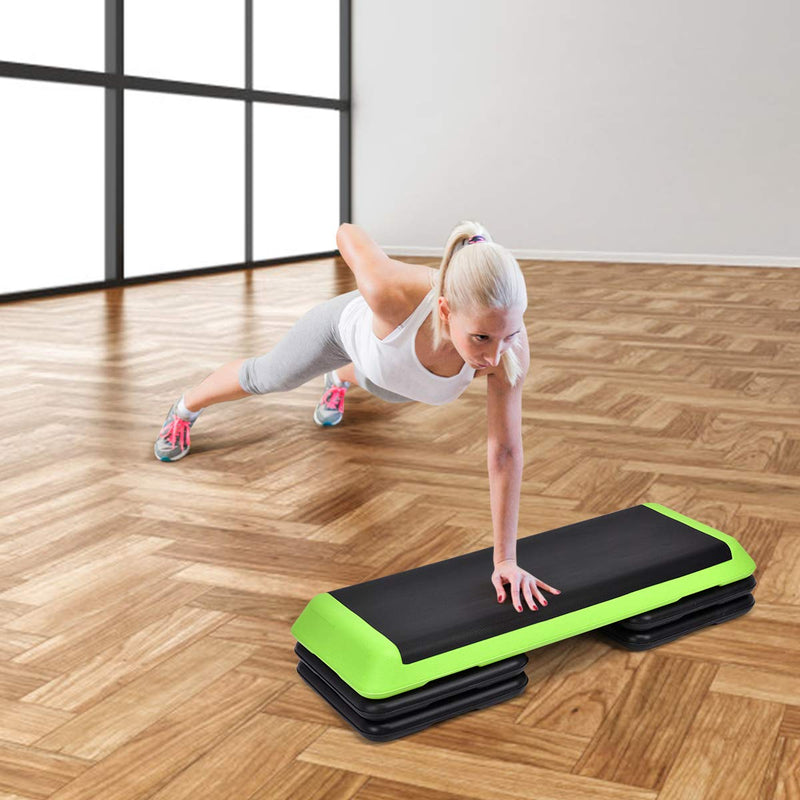 Load image into Gallery viewer, Goplus 43'' Adjustable Fitness Aerobic Step Stepper Platform 4" - 6" - 8" Non-Stick Surface - GoplusUS