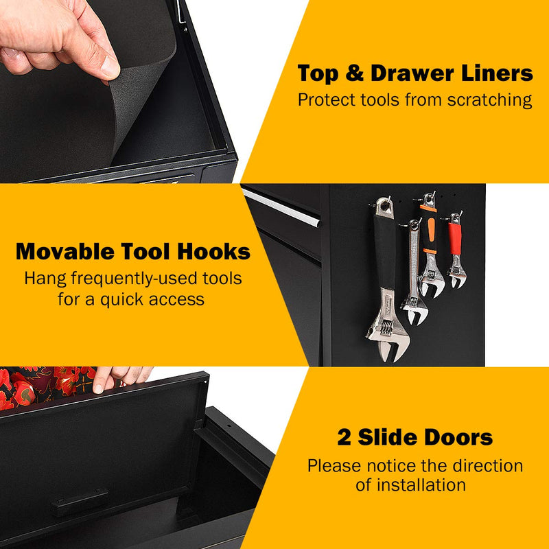 Load image into Gallery viewer, 6-Drawer Rolling Tool Chest w/Riser - GoplusUS