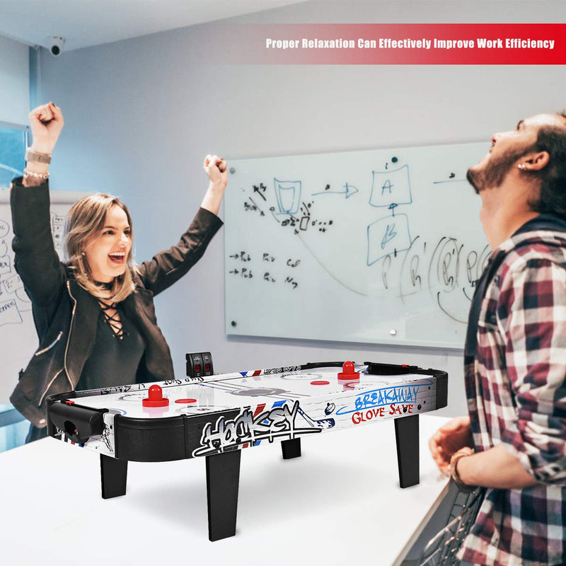 Load image into Gallery viewer, Air Powered Hockey Table, LED Electronic Scoring Sports Game - GoplusUS