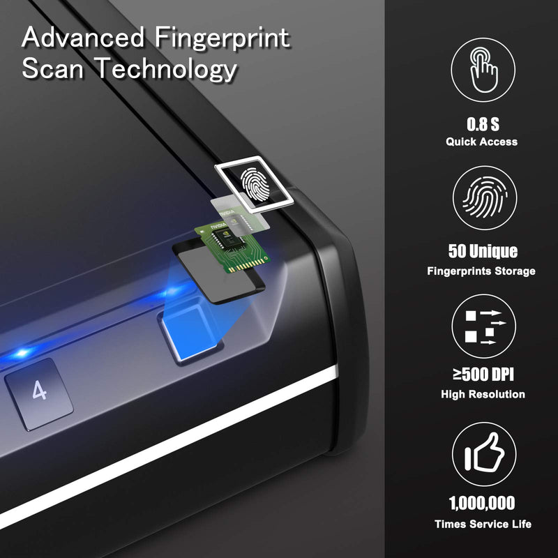Load image into Gallery viewer, Gun Safe for 2 Pistols, DOJ Approved Pistol Safe - GoplusUS