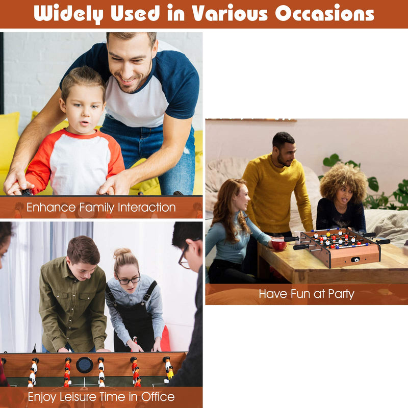 Load image into Gallery viewer, Mini Foosball Table, 20" Portable Tabletop Soccer Game - GoplusUS