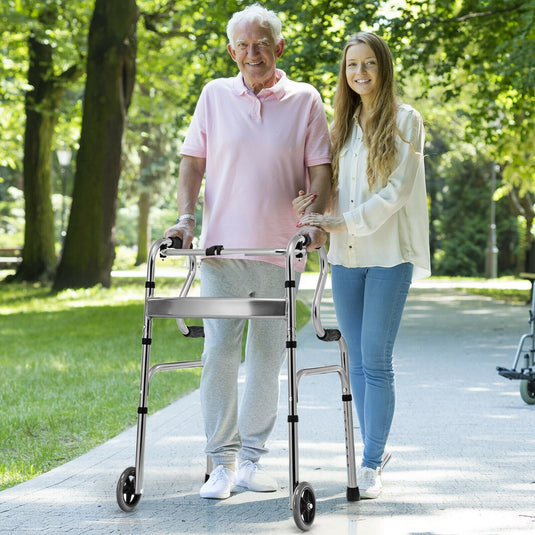 440LBS Foldable Standard Walker - GoplusUS