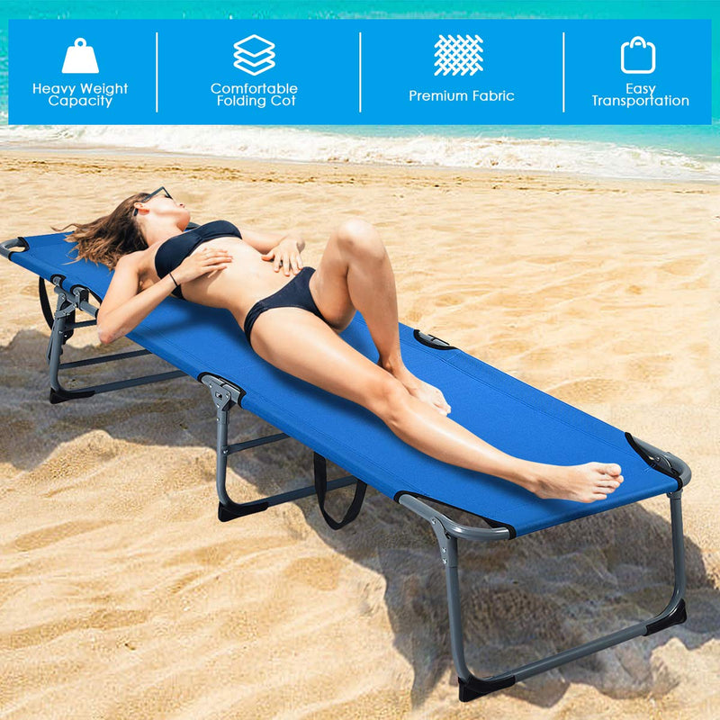 Load image into Gallery viewer, Patio Lounge Chair, Adjustable Folding Recliner - GoplusUS