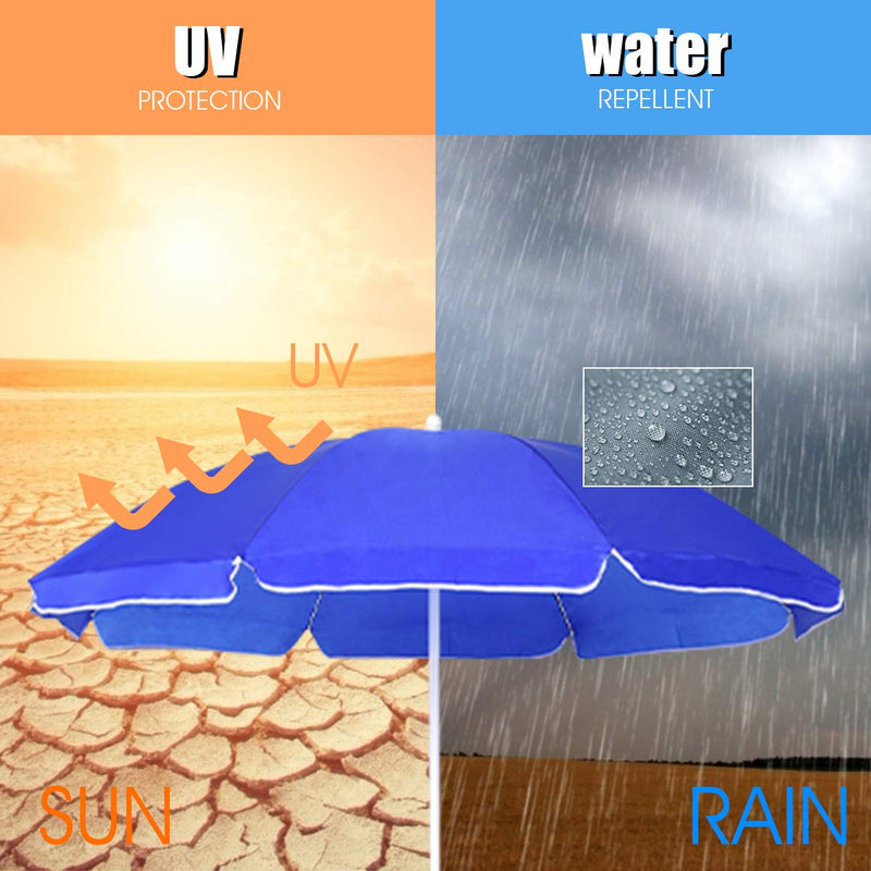 Load image into Gallery viewer, Double Folding Picnic Chairs Umbrella Mini Table Beverage Holder Carrying Bag - GoplusUS