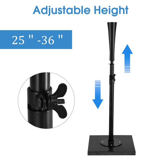Batting Tee, Adjustable Baseball Hitting Tee Heavy Duty Softball - GoplusUS