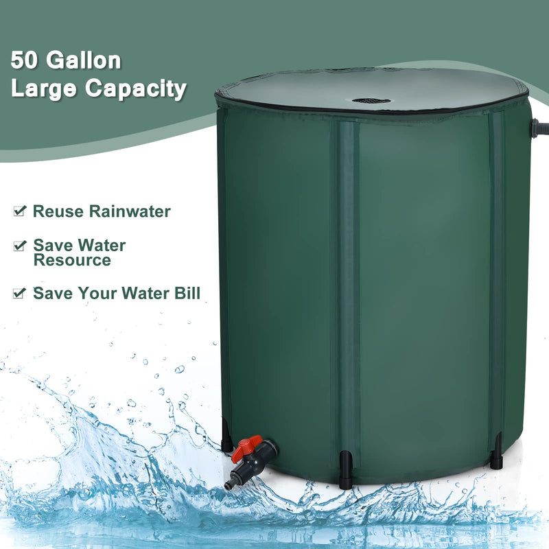 Load image into Gallery viewer, Portable Rain Barrel Water Collector Collapsible Tank
