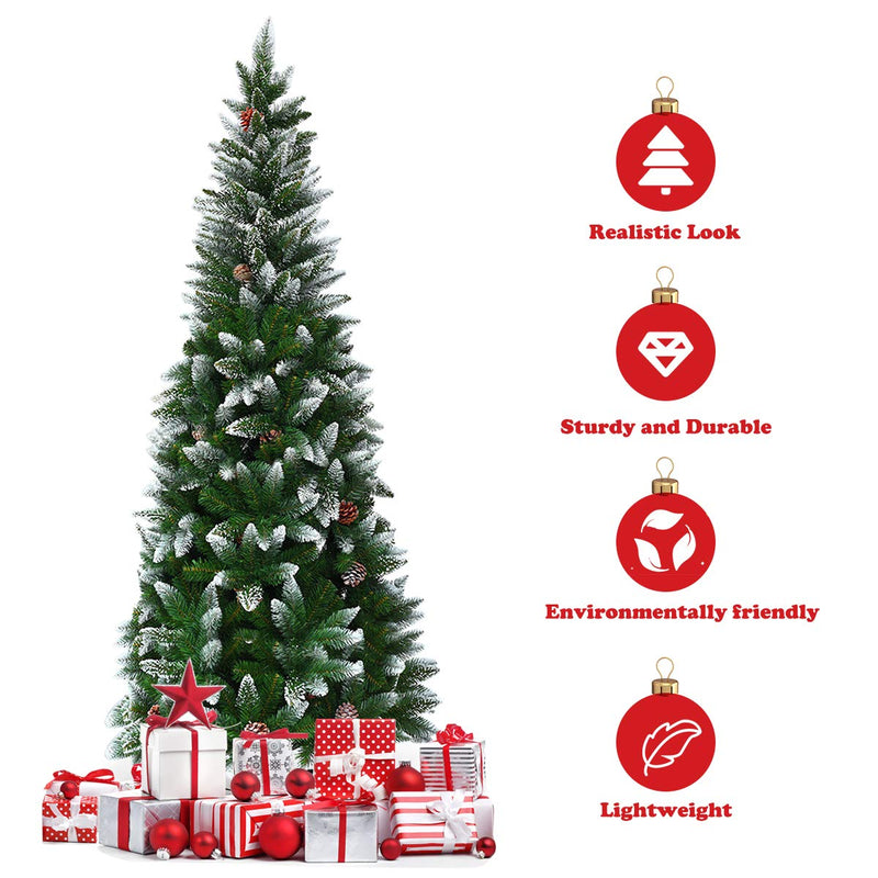 Load image into Gallery viewer, 5ft, 6FT 7.5FT Artificial Pencil Christmas Tree - GoplusUS