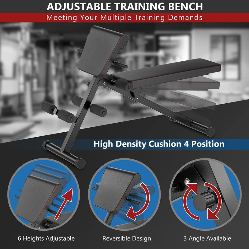 Load image into Gallery viewer, Multifunctional Weight Bench, Foldable Exercise Bench with Adjustable Positions - GoplusUS