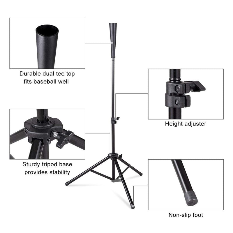 Load image into Gallery viewer, Batting Tee, Adjustable Baseball Softball Tripod for Batting Training Practice - GoplusUS