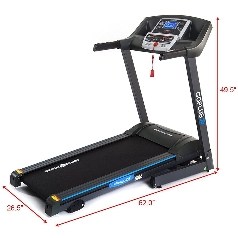 Load image into Gallery viewer, 2.2HP Folding Treadmill Electric Support Motorized Power Running Fitness Jogging Incline - GoplusUS