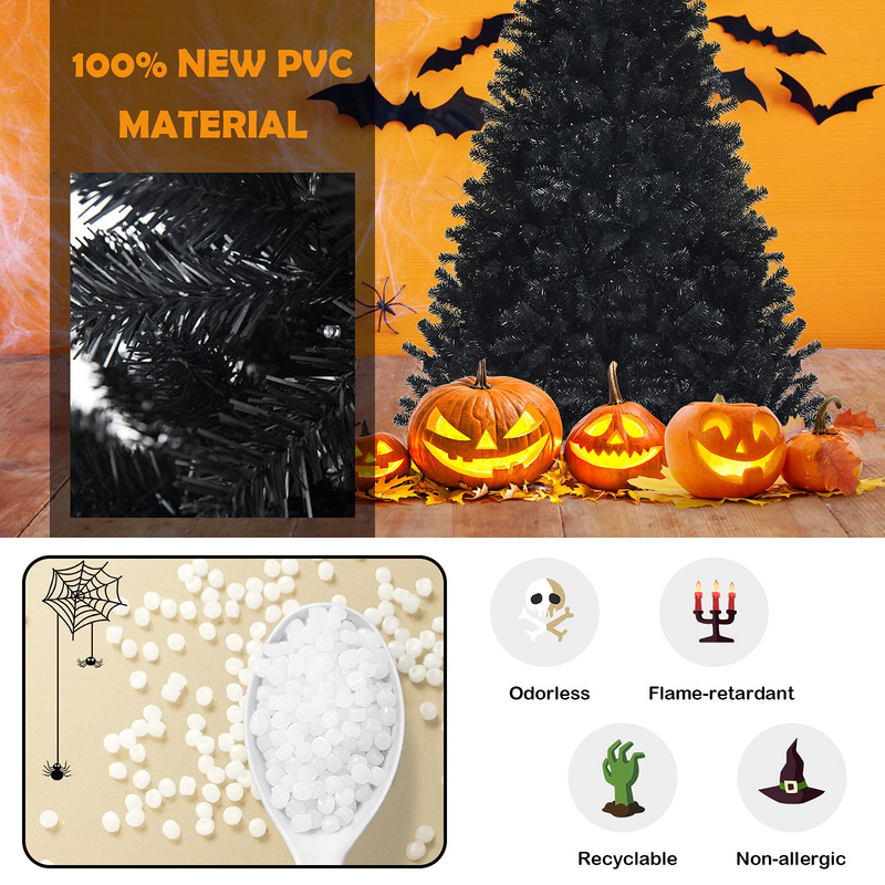 Load image into Gallery viewer, Goplus Halloween Tree, Hinged Artificial Christmas Tree Metal Stand, Perfect Halloween Decoration for Holiday Festival Parties - GoplusUS