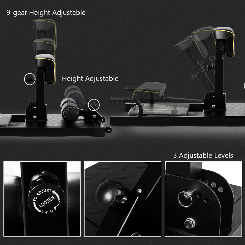 Load image into Gallery viewer, Goplus Deep Squat Machine, 8-in-1 Sissy Squat Fitness Equipment Functional Core - GoplusUS