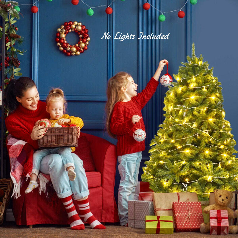 Load image into Gallery viewer, 7.5ft Unlit Artificial Christmas Tree, Premium Hinged Fir Tree - GoplusUS