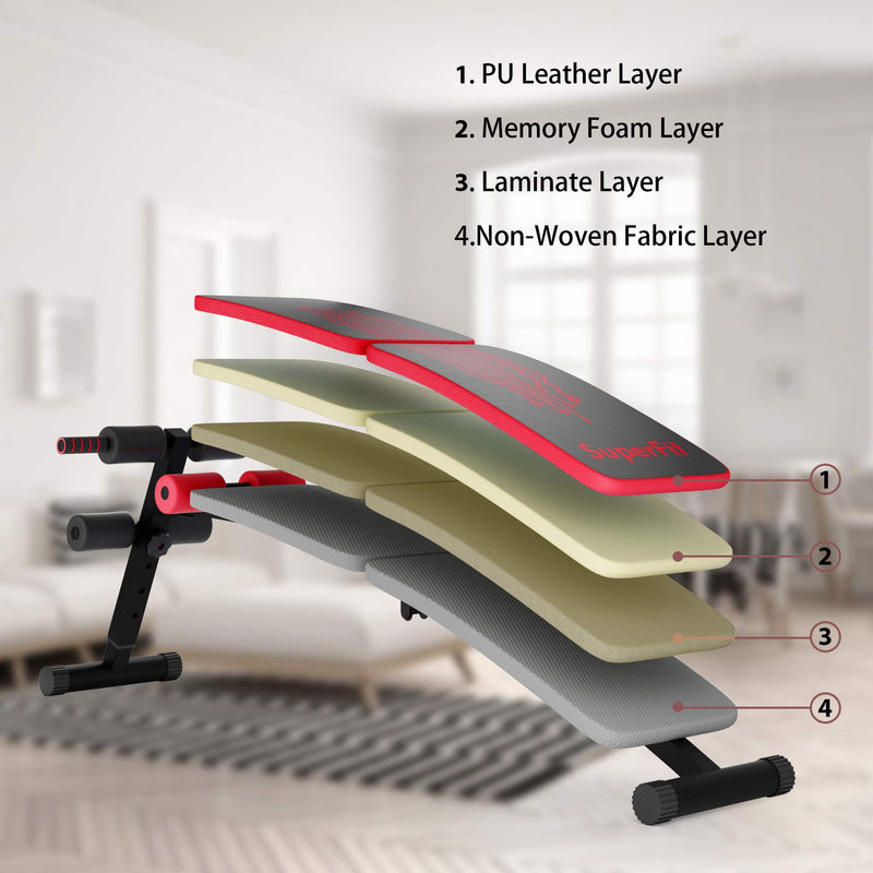 Load image into Gallery viewer, Sit Up Bench Adjustable, Foldable Abdominal Training Workout Slant Bench