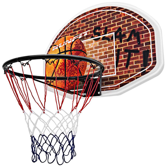 29" x 20" Mini Basketball Hoop Wall Mounted Portable Basketball Backboard - GoplusUS