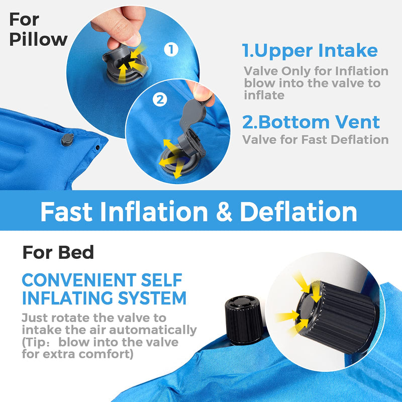 Load image into Gallery viewer, Camping Sleeping Pad Foam, Self-Inflating Camping Mat - GoplusUS