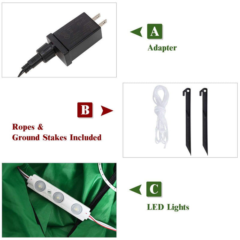 Load image into Gallery viewer, 6ft Inflatable Christmas Tree Blow Up Xmas Decoration with 3 Gift Boxes - GoplusUS