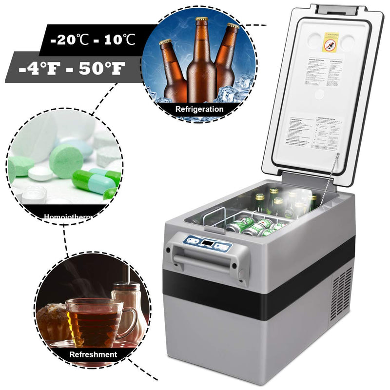 Load image into Gallery viewer, 44 Quart Portable Refrigerator/Freezer Compact Vehicle Car - GoplusUS