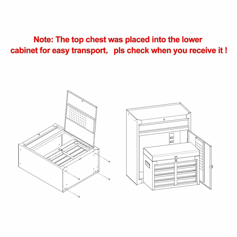 Load image into Gallery viewer, 5-Drawer Rolling Tool Chest, Tool Storage Box - GoplusUS