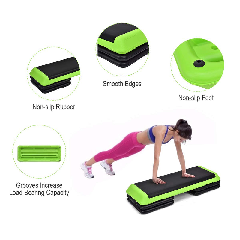 Load image into Gallery viewer, Goplus 43'' Adjustable Fitness Aerobic Step Stepper Platform 4" - 6" - 8" Non-Stick Surface - GoplusUS