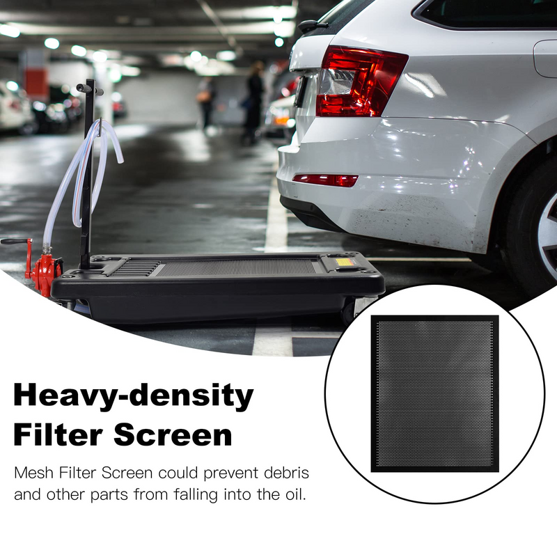 Load image into Gallery viewer, Goplus Portable Oil Drain Pan with Pump 17 Gallon Low Profile Oil Change Pan for Truck Car with 8' Hose - GoplusUS