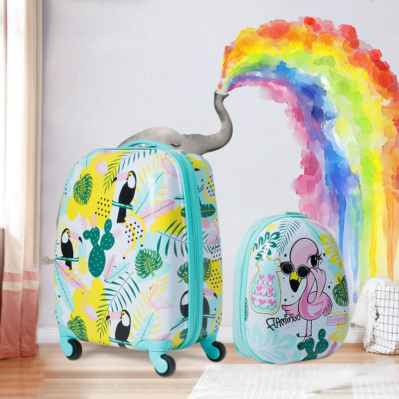 Load image into Gallery viewer, 2PC Kids Luggage, 12" & 16" Kids Carry On Luggage Set - GoplusUS