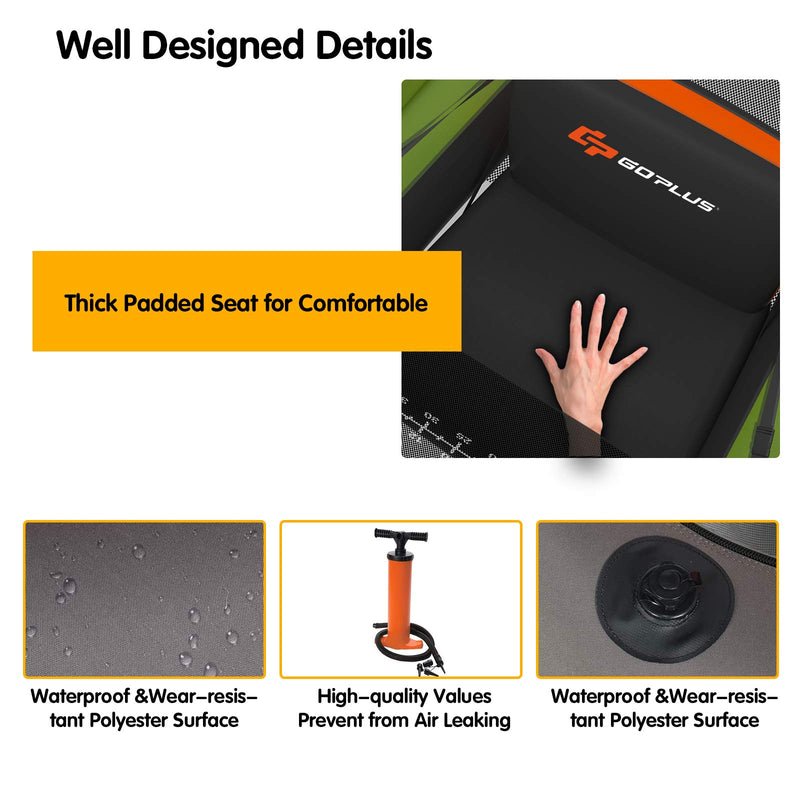 Load image into Gallery viewer, Inflatable Fishing Float Tube, with Storage Pockets - GoplusUS