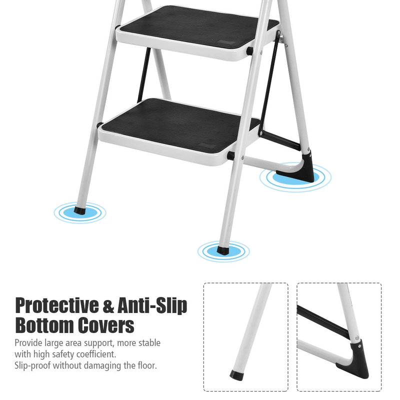 Load image into Gallery viewer, Step Ladder, Heavy Duty Folding 2 Step Ladder Step Stool
