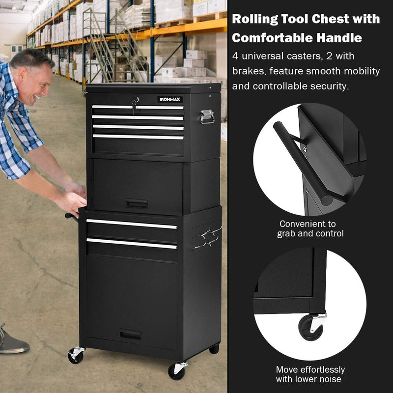 Load image into Gallery viewer, 6-Drawer Rolling Tool Chest w/Riser - GoplusUS