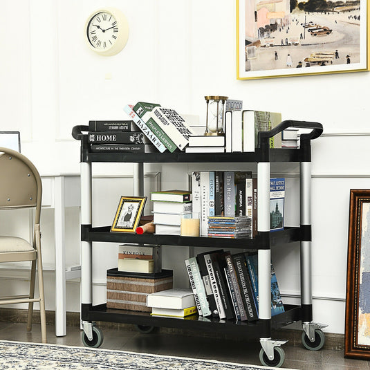 3-Tier Rolling Utility Cart with Wheels - GoplusUS