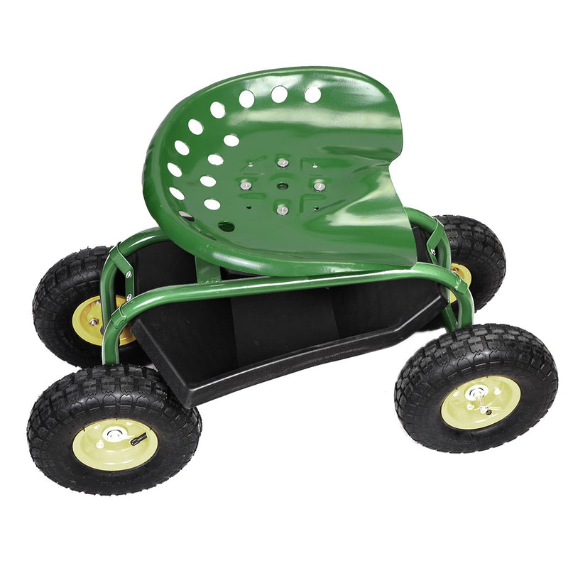 Load image into Gallery viewer, Garden Cart Rolling Work Seat Outdoor Lawn Yard Patio Wagon Scooter for Planting - GoplusUS