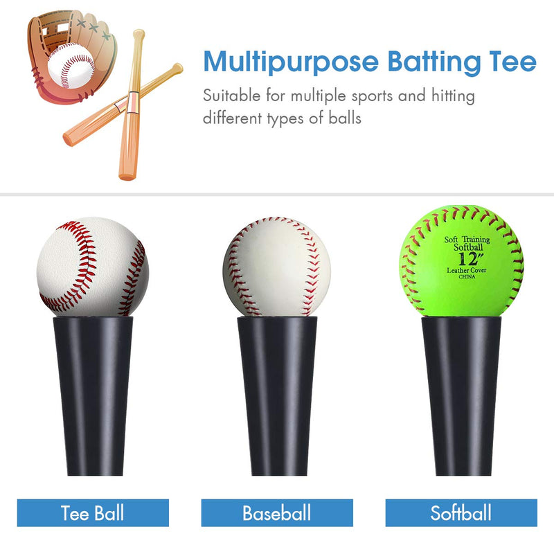 Load image into Gallery viewer, Batting Tee, Adjustable Baseball Hitting Tee Heavy Duty Softball - GoplusUS