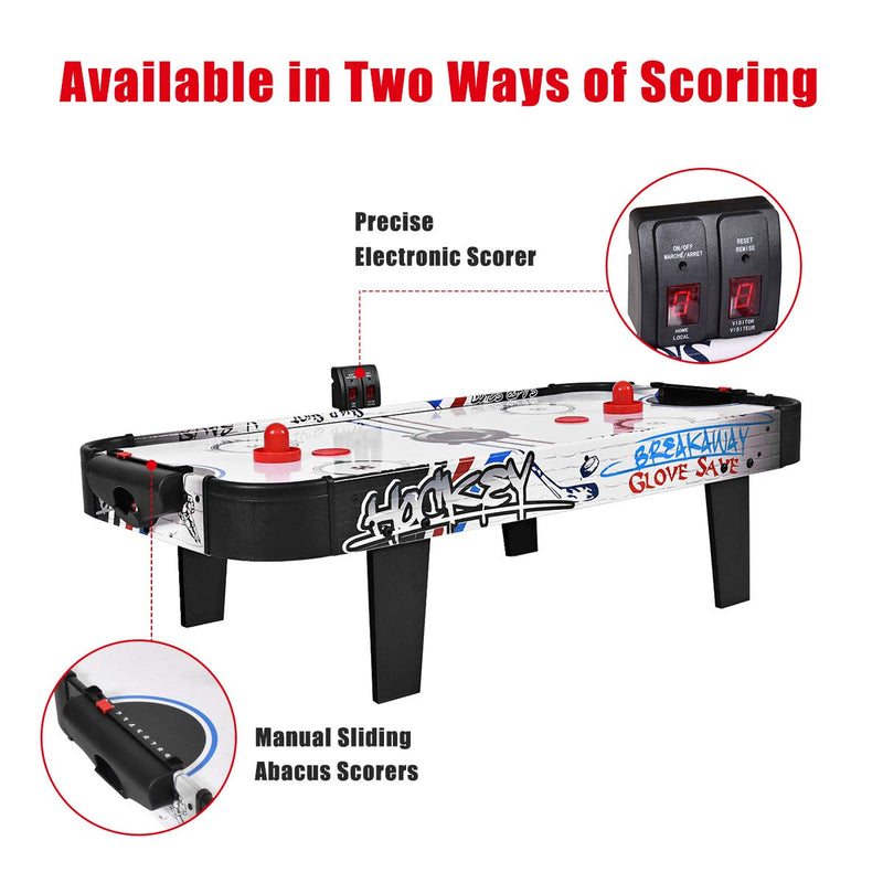 Load image into Gallery viewer, Air Powered Hockey Table, LED Electronic Scoring Sports Game - GoplusUS