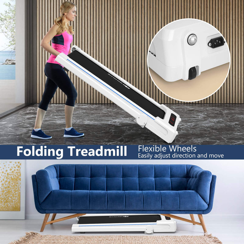 Load image into Gallery viewer, 3-in-1 Treadmill with Large Desk, 2.25HP Superfit Folding Electric Treadmills - GoplusUS