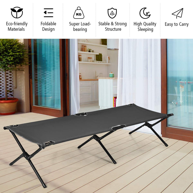 Load image into Gallery viewer, Folding Camping Cot with Carrying Bag - GoplusUS