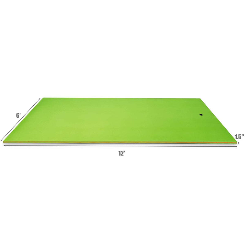 Load image into Gallery viewer, 12' x 6' Floating Water Pad, 3-Layer Tear-Resistant XPE Foam Mat - GoplusUS