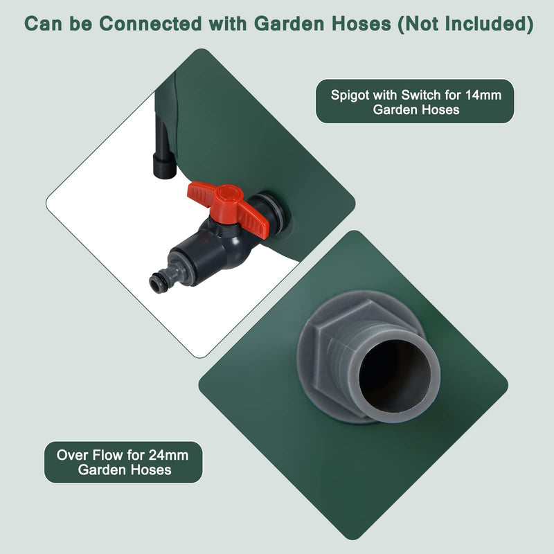 Load image into Gallery viewer, Portable Rain Barrel Water Collector Collapsible Tank