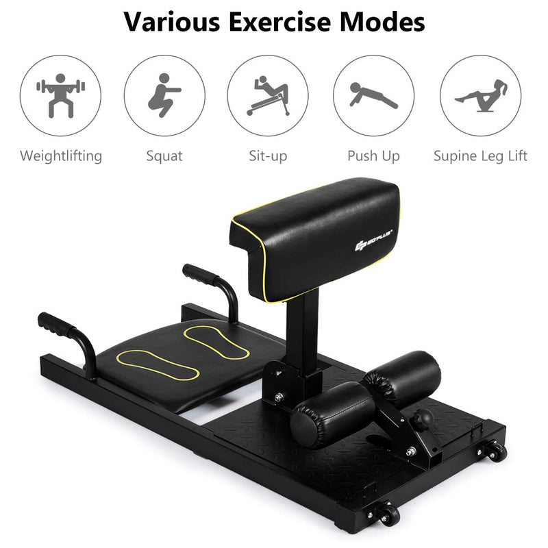 Load image into Gallery viewer, Goplus Deep Squat Machine, 8-in-1 Sissy Squat Fitness Equipment Functional Core - GoplusUS