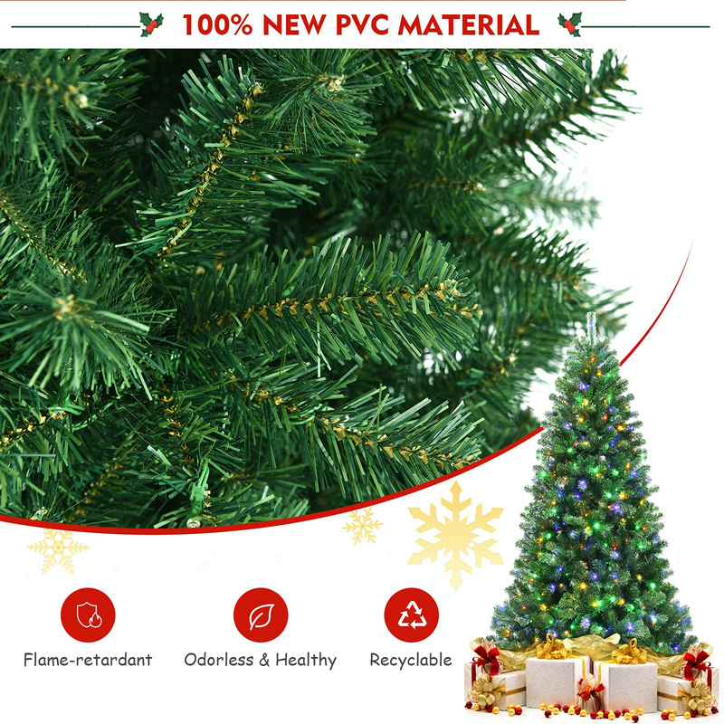 Load image into Gallery viewer, Goplus Christmas Tree, Hinged Remote Control Artificial Xmas Tree, Residential and Commercial Decoration for Indoor - GoplusUS