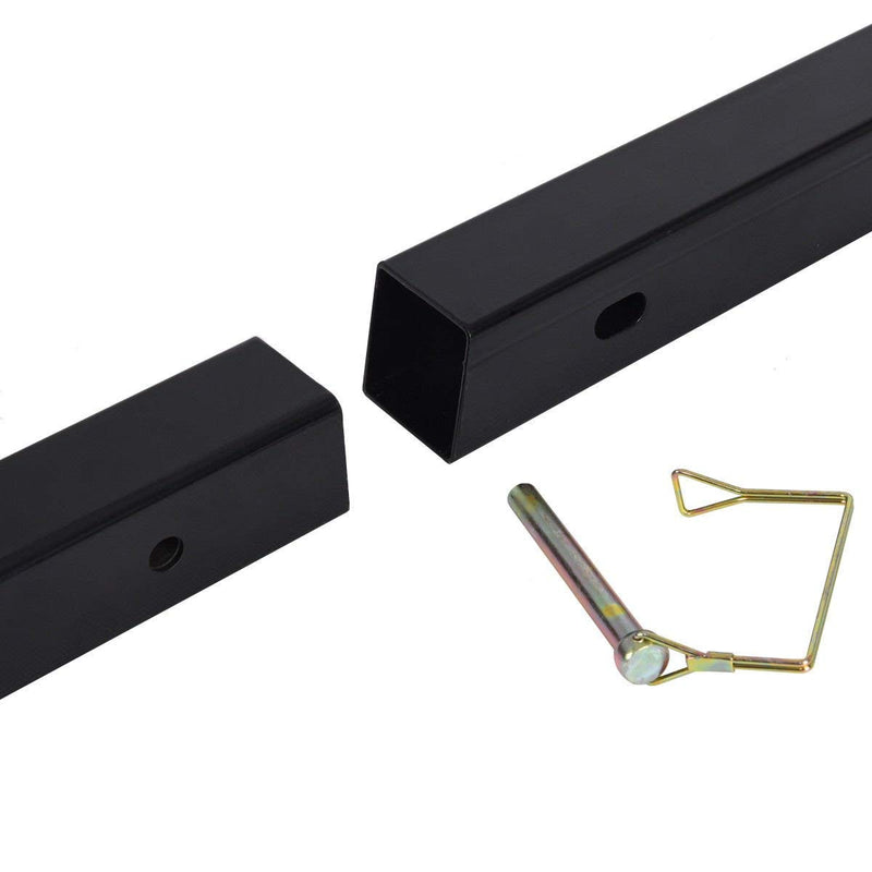 Load image into Gallery viewer, Goplus Pick up Truck Bed Hitch Extender Adjustable Extension Rack w/Flag for Ladder (Black) - GoplusUS