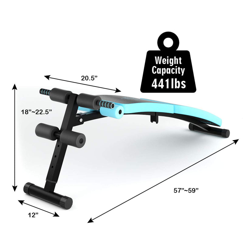 Load image into Gallery viewer, Sit Up Bench Adjustable, Foldable Abdominal Training Workout Slant Bench