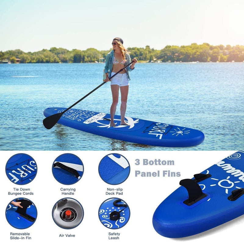 Load image into Gallery viewer, 9.8'/10'/11' Inflatable Stand Up Paddle Board, 6.5" Thick SUP with Premium Accessories and Carry Bag - GoplusUS