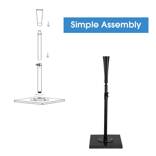 Batting Tee, Adjustable Baseball Hitting Tee Heavy Duty Softball - GoplusUS