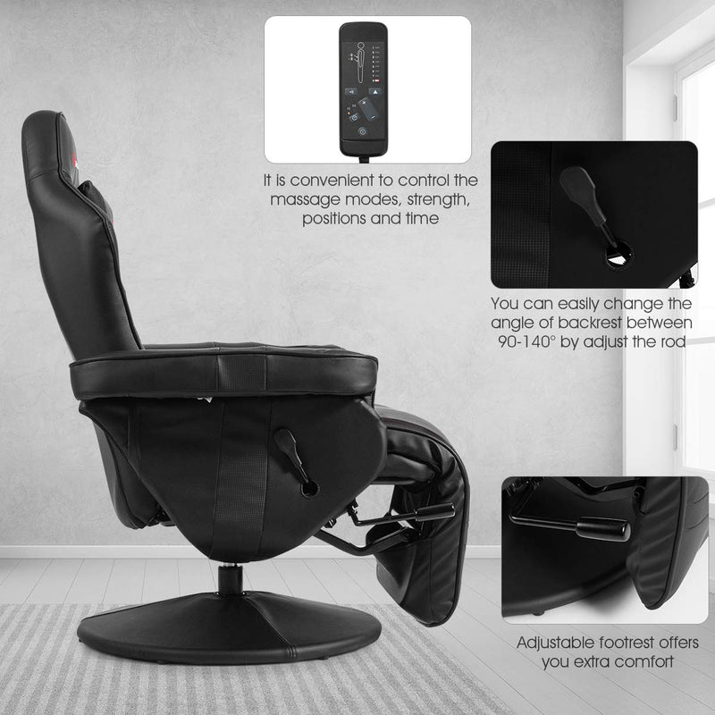 Load image into Gallery viewer, Massage Gaming Chair, Racing Style Gaming Recliner - GoplusUS