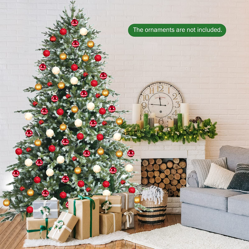 Load image into Gallery viewer, Goplus 8ft Artificial Christmas Tree, Unlit Hinged Xmas Spruce Tree w/ 1658 Mixed PE & PVC Branch Tips - GoplusUS
