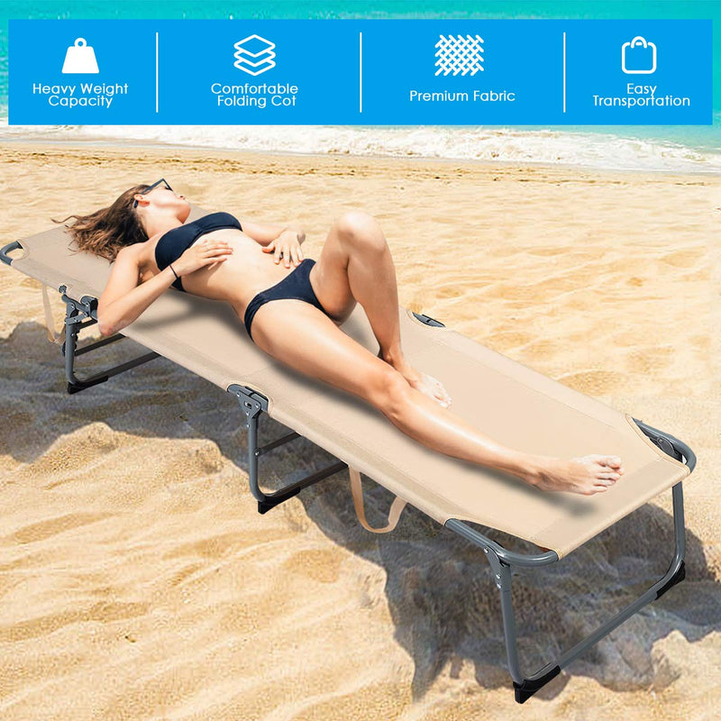 Load image into Gallery viewer, Patio Lounge Chair, Adjustable Folding Recliner - GoplusUS