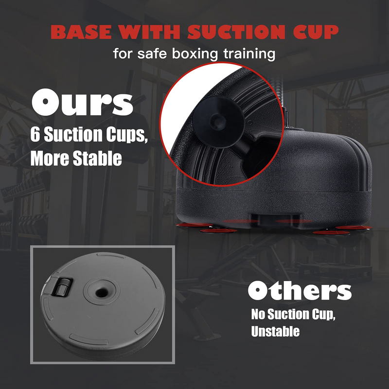 Load image into Gallery viewer, Goplus Punching Bag with Stand for Adults Kids, Freestanding Reflex Speed Bags with 55" x 62.5" Adjustable Height - GoplusUS