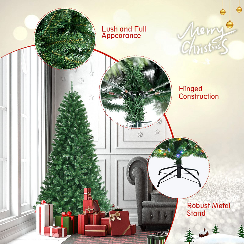 Load image into Gallery viewer, Goplus Christmas Tree, Hinged Remote Control Artificial Xmas Tree, Residential and Commercial Decoration for Indoor - GoplusUS