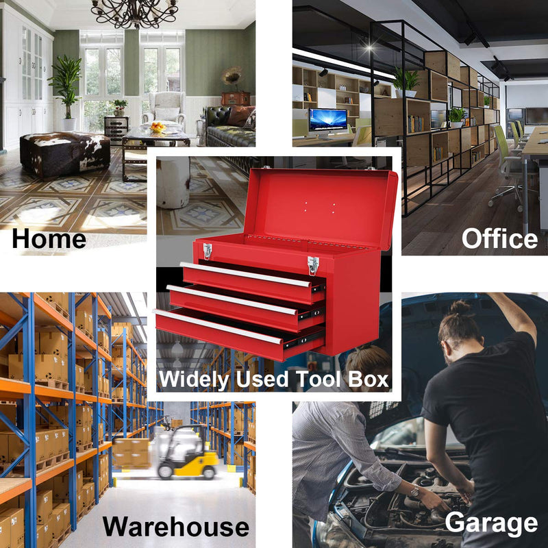 Load image into Gallery viewer, Tool Chest 20-Inch Portable Tool Box Steel Cabinet