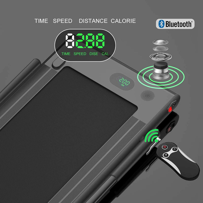 Load image into Gallery viewer, 2 in 1 Folding Treadmill, 2.25HP Under Desk Electric Superfit Treadmill - GoplusUS